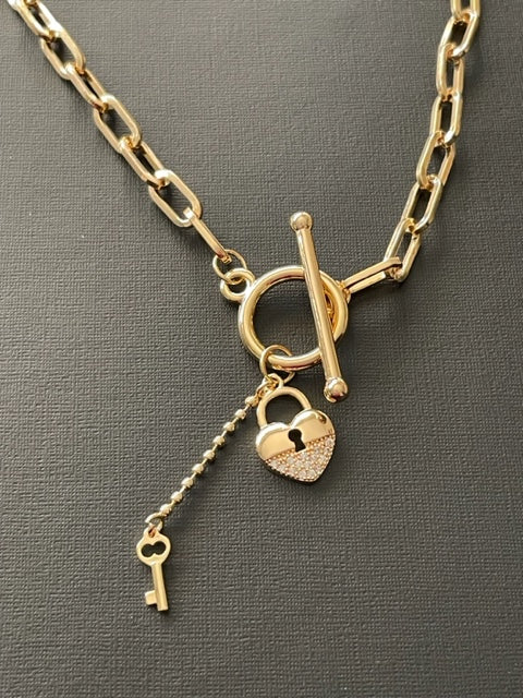 Key and Lock Necklace